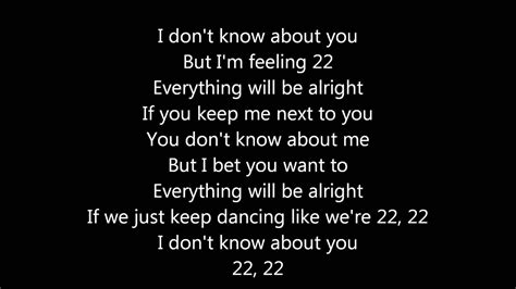 22 Taylor Swift Lyrics