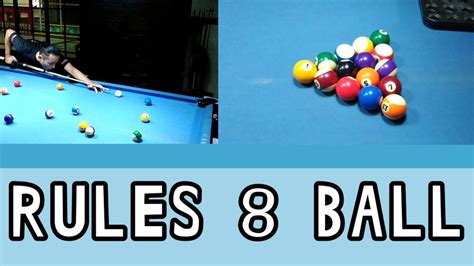 peraturan bola 8 di billiard rules 8 ball youtube