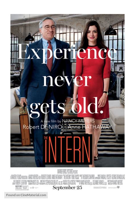 The Intern 2015 Theatrical Movie Poster