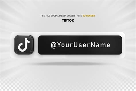 Premium Psd Tiktok Social Media Lower Third Banners Buttons