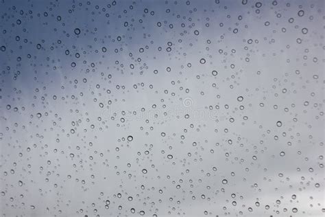 Texture Of Water Rain Drops On Glass Background Rain Drops On A