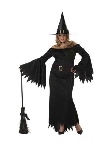 Plus Size Womens Witch Costume Wicked Witch Halloween Costume