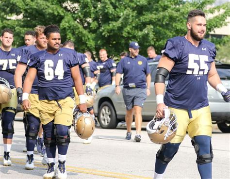 What To Make Of Notre Dame Football Depth Chart Shuffling On Offensive Line