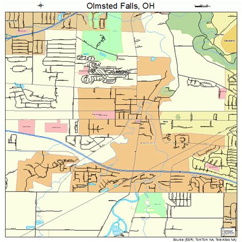 Olmsted Falls Ohio Street Map 3958422