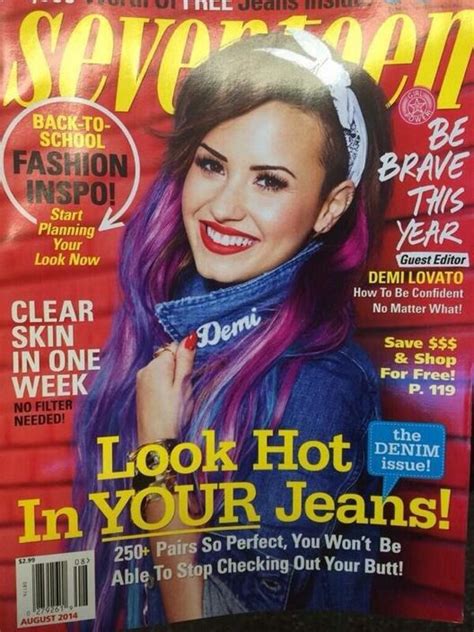 2014 Seventeen Cover Demi Lovato Cover Demi Lovato Seventeen Magazine