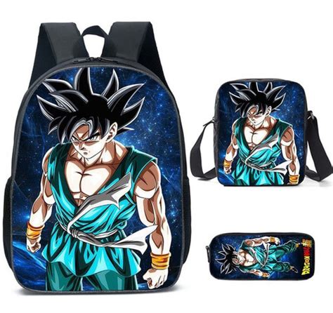 Pack De 3 Mochilas Dragon Ball Z Goku Para Niños Cuotas sin interés