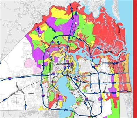 Detailed Map Duval Flood Zone Map Jacksonville Fl