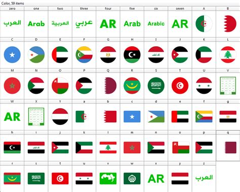 Download Font Arabic Flags Font