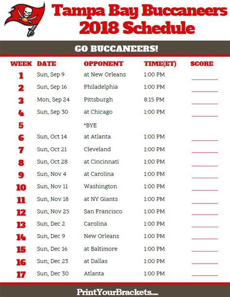 There are also all tampa bay tampa bay buccaneers performance & form graph is sofascore american football livescore unique algorithm that we are generating from team's last 10. Printable 2018 Tampa Bay Buccaneers Football Schedule ...