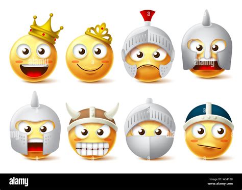 Smiley Face Vector Character Set Smileys And Emoticons Characters Of