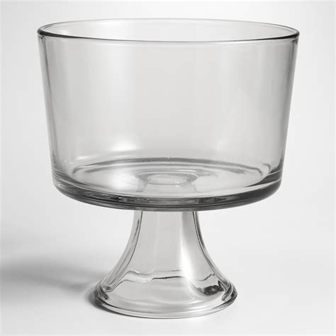 Clear Glass Trifle Serving Bowl By World Market In 2021 Trifle Bowl Trifle Best Fruit Salad