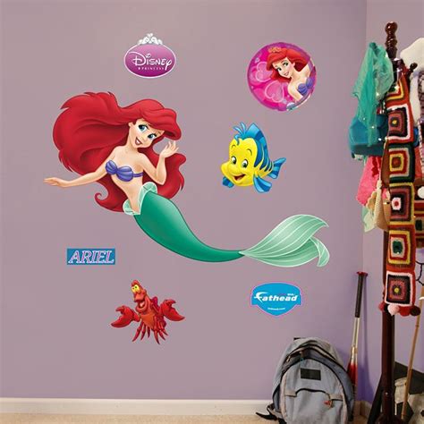 The Little Mermaid Ariel Princesses Disney Fathead Little Mermaid