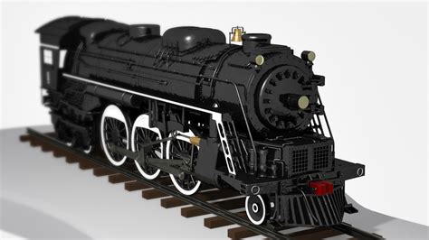 3d Model 2 6 4 A1 Steam Locomotive