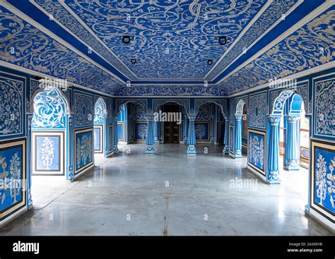 City Palace Jaipur Blue Room Hi Res Stock Photography And Images Alamy