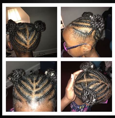 Braids Into Two Buns Cute Little Style For Girls Of All Ages Kids
