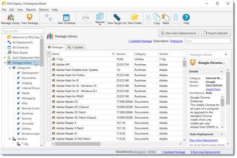 Help For Pdq Deploy Working With Packages Package Library Overview