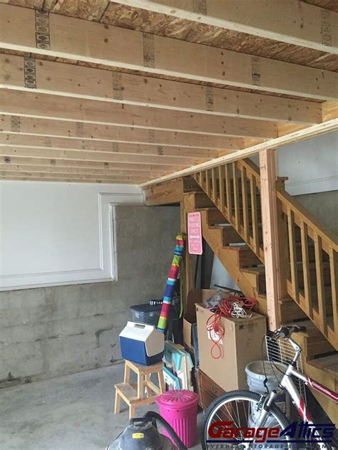 Custom Ceiling Storage In Garage Massive Overhead Storage Lofts