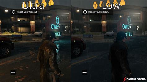 Watch Dogs Graphics Comparison Ultra To Low Pc Digital Storm Unlocked