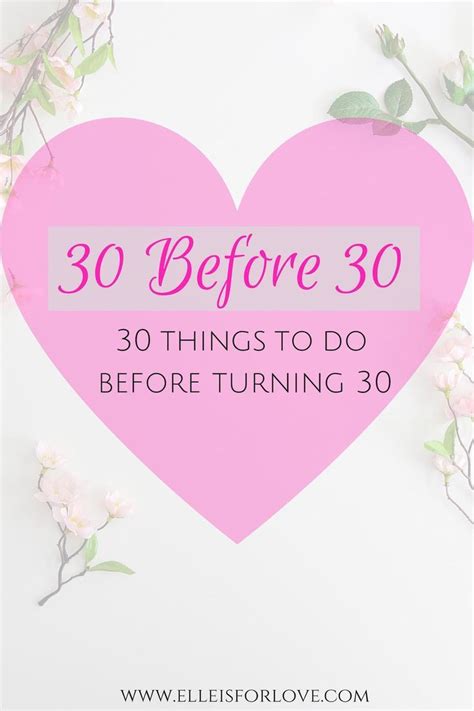 30 Before 30 Challenge Things To Do In Your Twenties Elle Is For