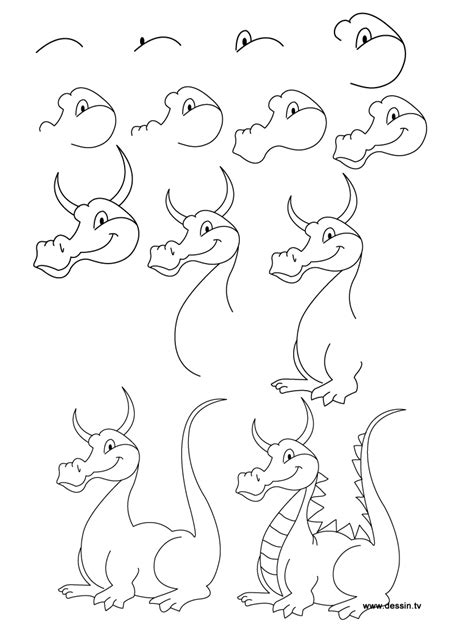 Pic How To Draw A Step By Step Dragon Easy