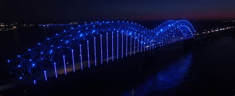 Hernando De Soto Bridge Led Lighting Koontz Electric