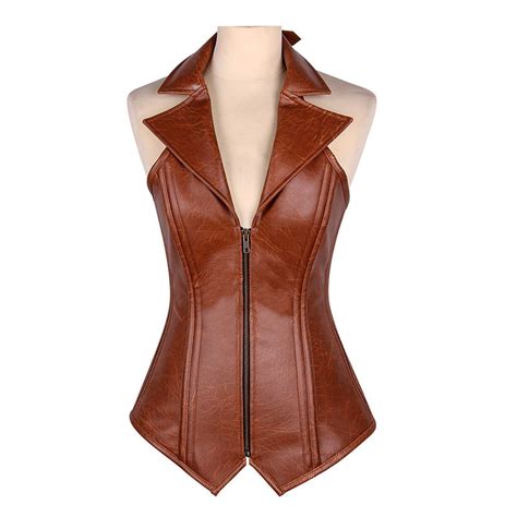 Leather Corsets Real And Faux Leather Corset Tops Black Leather
