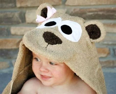 Teddy Bear Hooded Bath Towel Crazy Little Projects