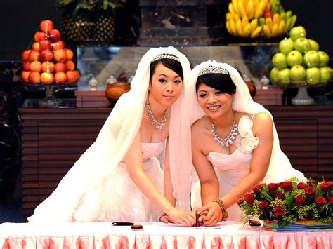 taiwan gets its first same sex buddhist wedding world news hindustan times