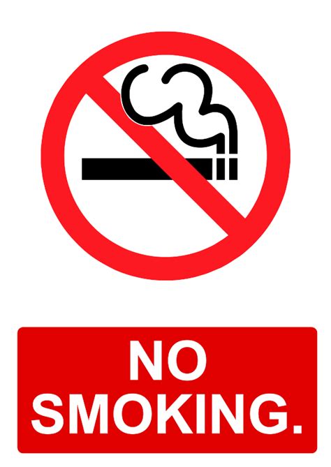 No Smoking Printable Signs Printable Word Searches