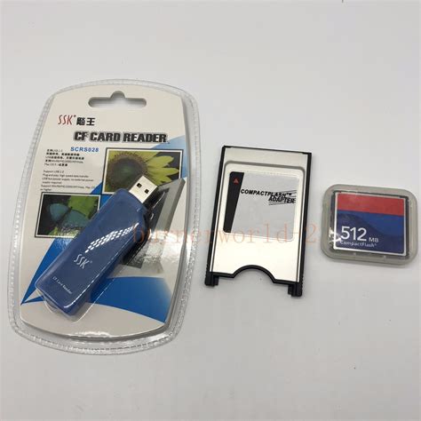 Cnc 512m Cf Compact Flash Cardcf Pcmcia Adapterssk Usb20 Reader