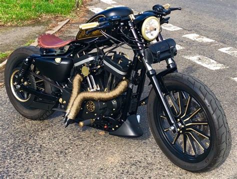 Everything you need, nothing you don't. Harley Davidson Sportster XL 883 Iron Custom Bobber Build ...