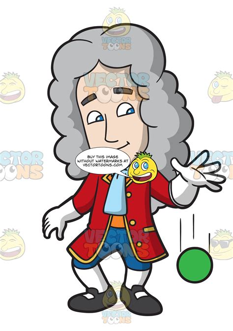 Polish your personal project or design with these sir isaac newton transparent png images, make it even more personalized and more attractive. Isaac Newton Dropping A Ball - Clipart Cartoons By VectorToons