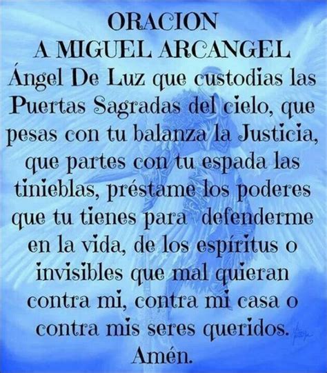 Proteccion Oracion A San Miguel Arcangel Guía