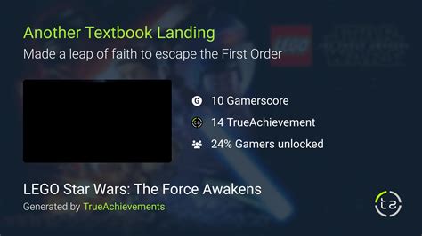 Another Textbook Landing Achievement In Lego Star Wars The Force Awakens