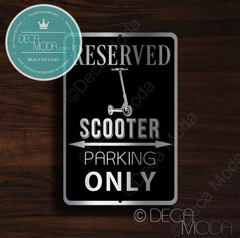 Scooter Parking Only Sign Scooter Sign Scooter Parking Signs