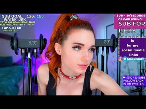 Amouranth Sexy Ear Licking U Ever See Must Watch Youtube
