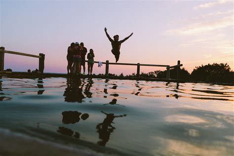 People Having Summer Fun At The Lake Image Free Stock Photo Public