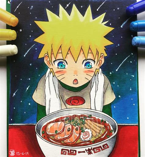 I Drew The Power Of Ichiraku Ramen 🍜😋 Naruto Naruto Uzumaki Art
