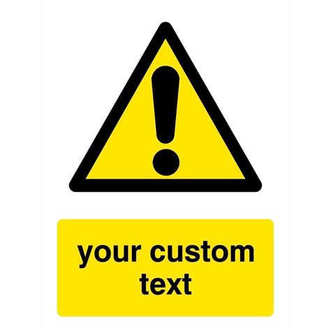 Custom Warning Sign Portrait Safety Signs