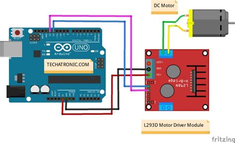 Arduino And L298n Circuit Diagram Dc Motor Control Arduino Arduino