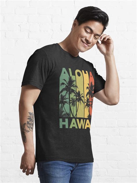 Aloha Hawaii Hawaiian Island T Shirt Vintage 1980s Throwback Retro