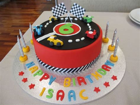 This topper reveals the name of the birthday baby, and if your cake is big enough you. Boys 6Th Birthday Cake - CakeCentral.com