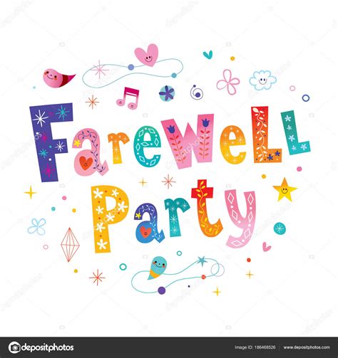 Farewell Party Decorative Lettering Stock Vector Image By ©aliasching