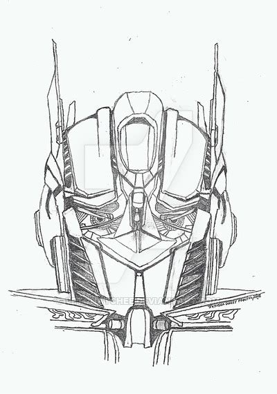 Optimus Prime Face Drawing At Explore Collection