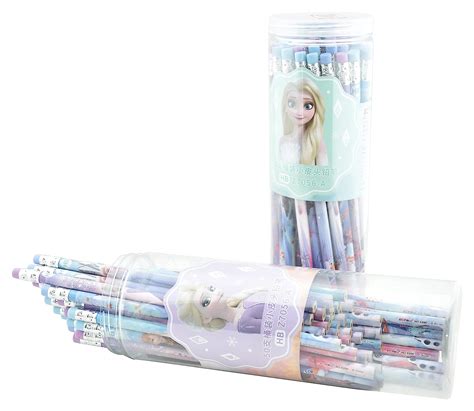 Jagmag Frozen Ii Pencils Hb Pencil For Girls Frozen Pencils W Erasers Elsa Anna Olaf Set