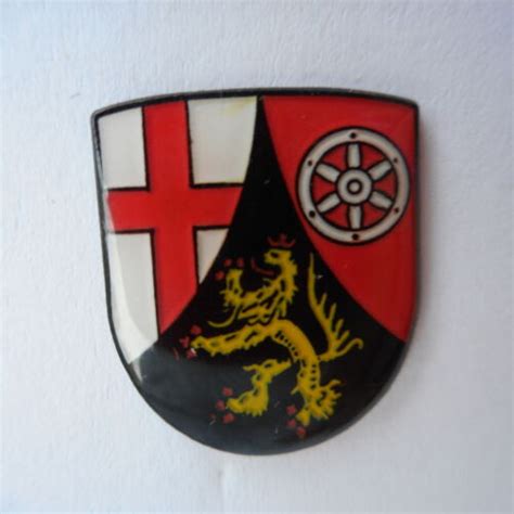 Rheinland Pfalz Wappen Pincoat Of Armdeutschland Germany Rhineland
