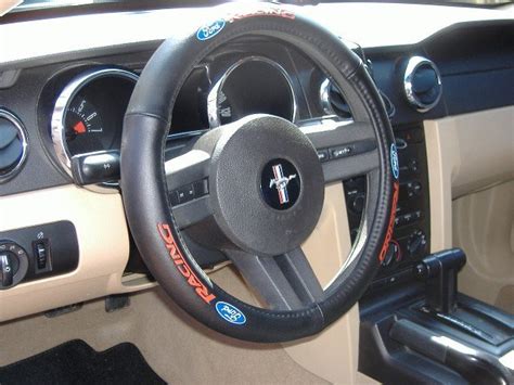 Ford Mustang Leather Steering Wheel Cover
