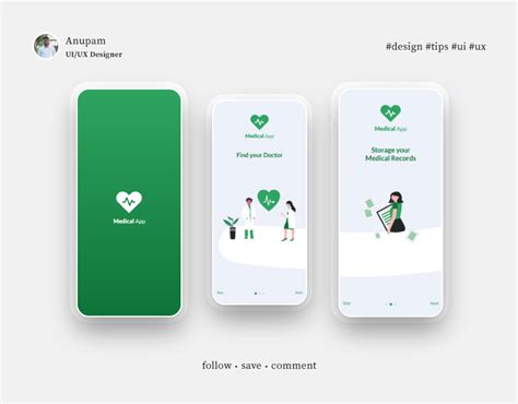 Medical App Splash And Onboarding Screen Auto Animation On Behance