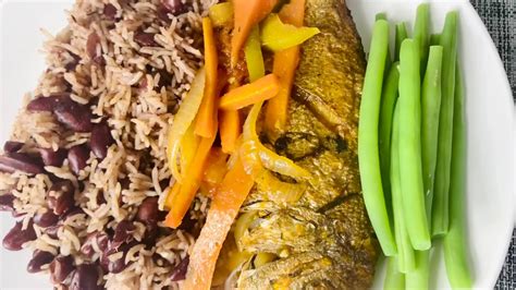 Jamaican Rice And Peas With Jamaican Style Stewed Fish Cook With Me