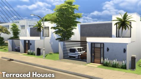 Terraced Houses The Sims 4 Speed Build Youtube